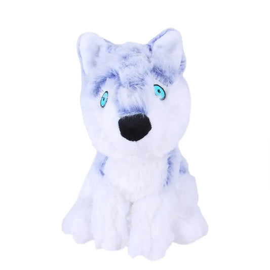 Chew Fun: Tough Squeaky Dog Toy - Blue Wolf