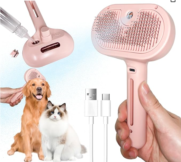 2-in-1 Detangling Spray and Comb for Grooming - Shopinapets 2-in-1 Detangling Spray and Comb for Grooming Shopinapets #