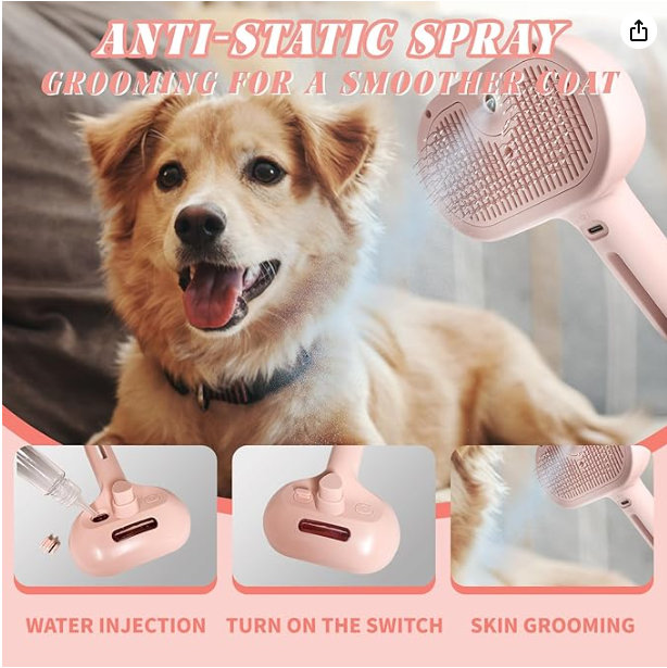 2-in-1 Detangling Spray and Comb for Grooming - Shopinapets 2-in-1 Detangling Spray and Comb for Grooming Shopinapets #