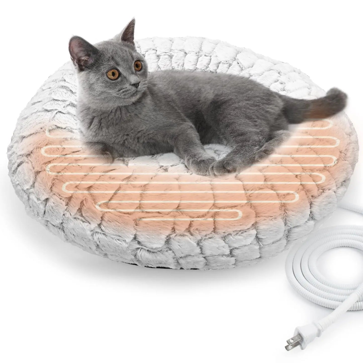 COSYZONE Heated Donut Cat Bed