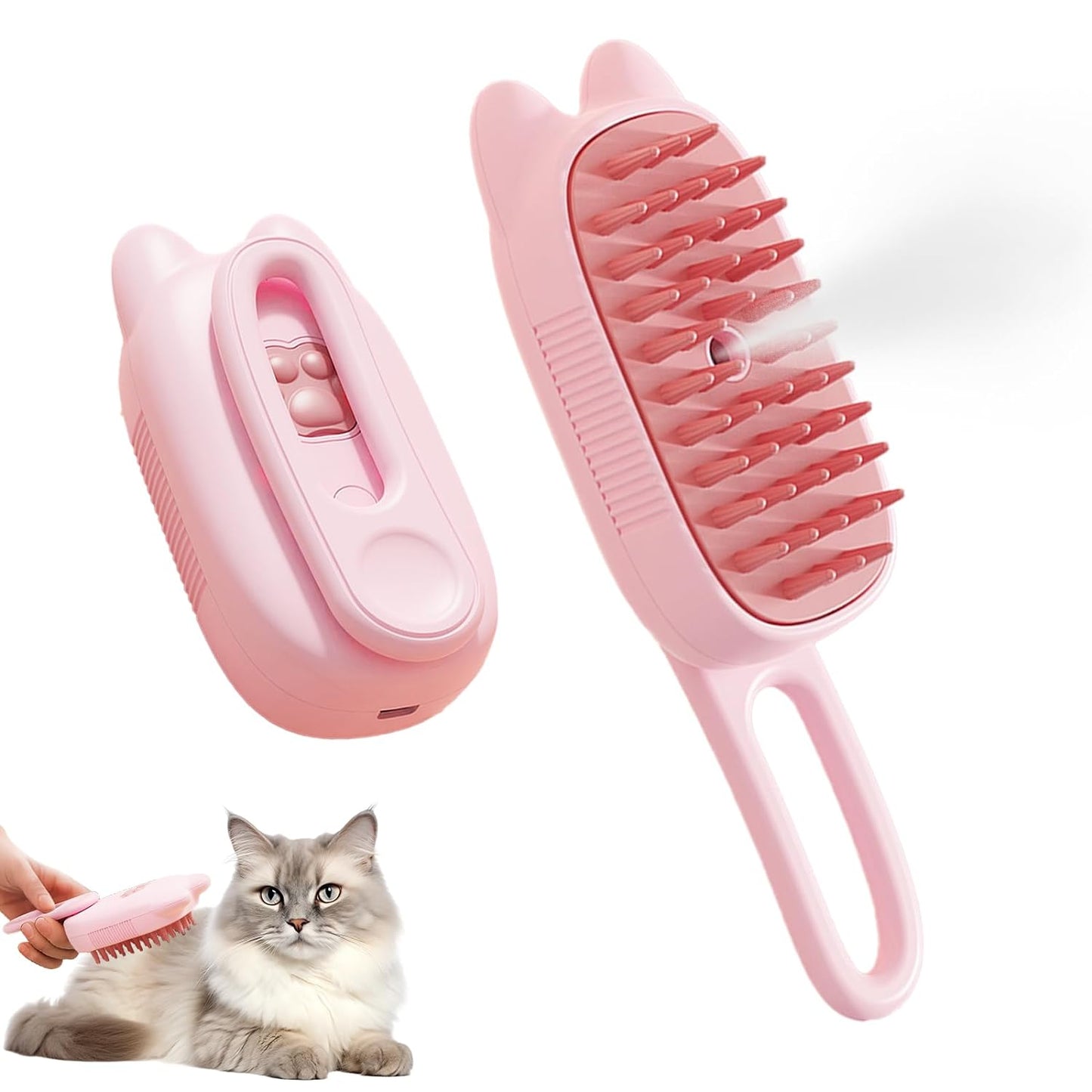 3-in-1 Pet Steam Brush for Dogs and Cats - Shedding Massage, Grooming, Water Sprayer - Shopinapets 3-in-1 Pet Steam Brush for Dogs and Cats - Shedding Massage, Grooming, Water Sprayer Shopinapets #