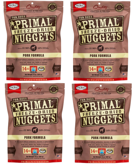 Primal Pork Freeze-Dried Dog Food Nuggets - Shopinapets