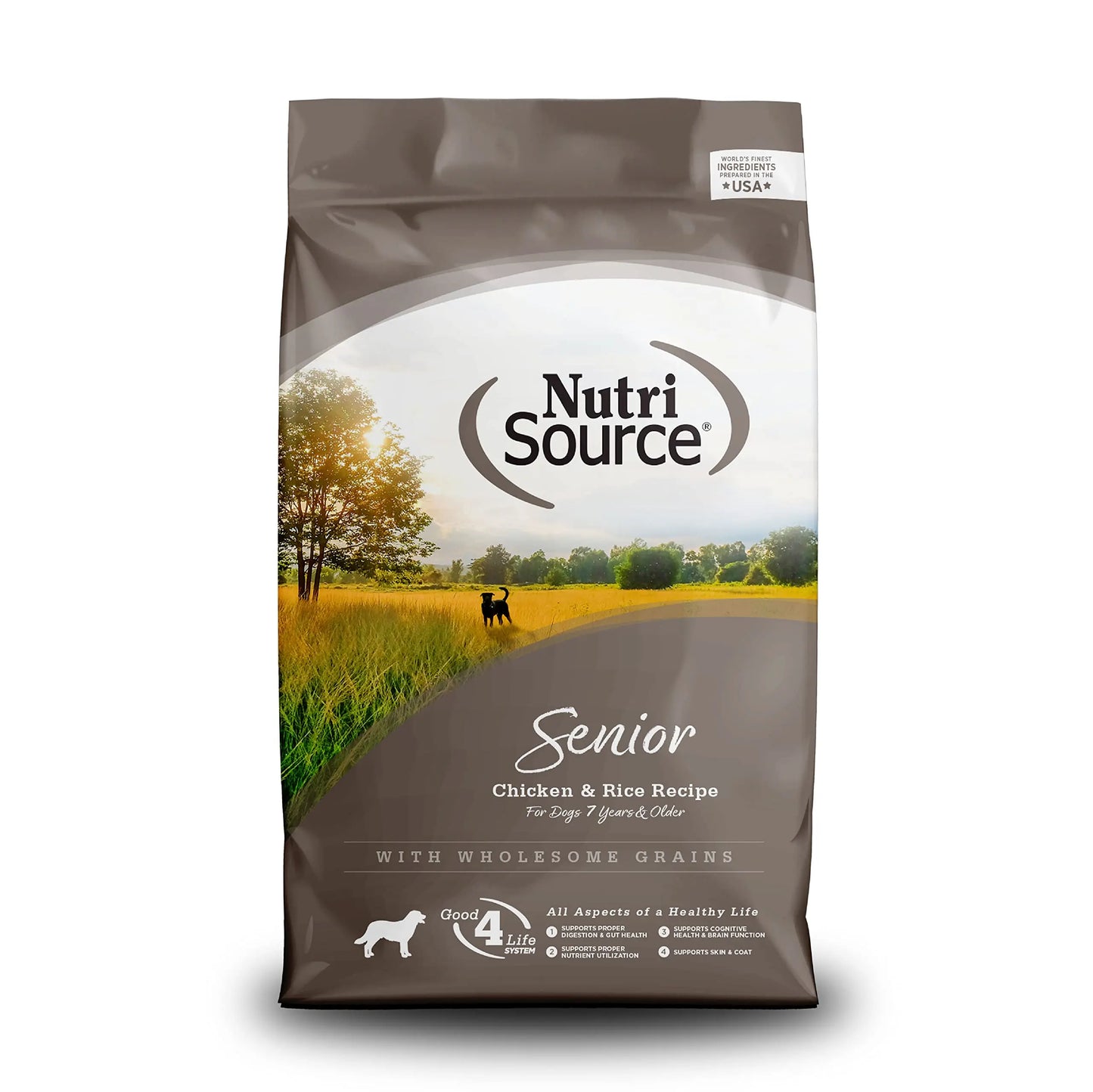 NutriSource Senior Chicken & Rice Dog Food 26LB - Shopinapets