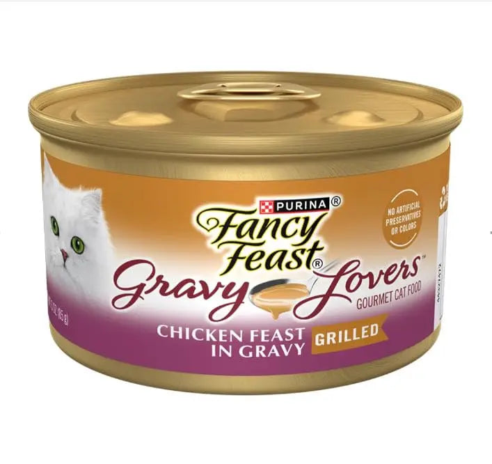 Savory Chicken Gravy Wet Cat Food 3oz - 12 Pack - Shopinapets