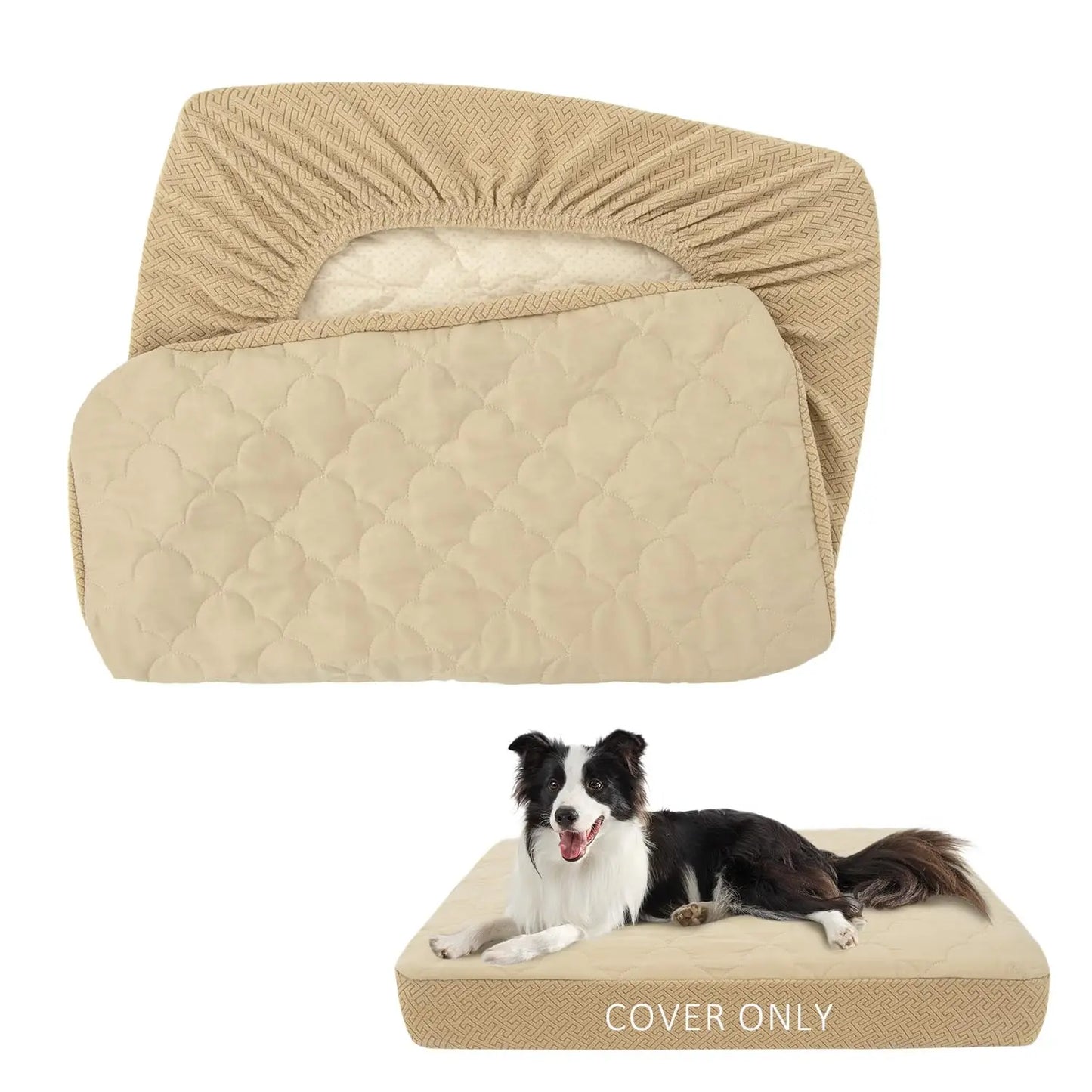 PuppyCare Quilted Waterproof Dog Bed Cover - Shopinapets