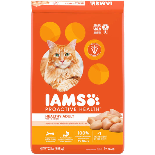 IAMS Adult Cat Healthy Chicken Formula 22 lb. - Shopinapets