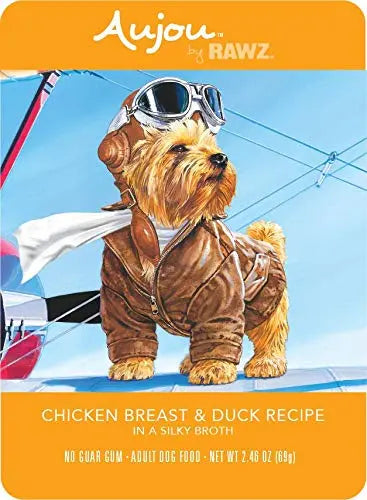 Aujou Chicken & Duck Dog Meal Pouches - Shopinapets