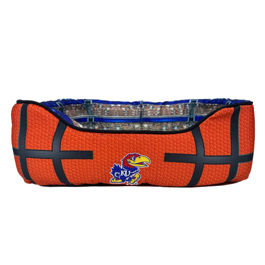 NCAA Kansas Jayhawks Sports Fan Dog Bed - Shopinapets