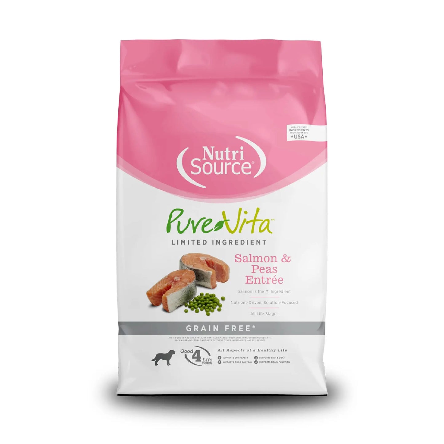 PureVita Salmon and Peas Grain-Free Dog Food 5Lbs - Shopinapets