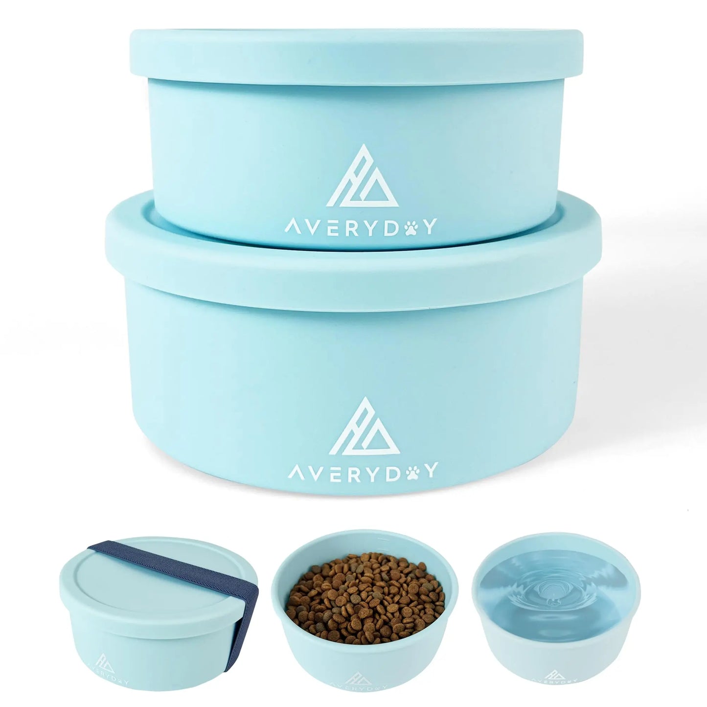 AVERYDAY Dual Portable Pet Bowls 50 Oz - Shopinapets