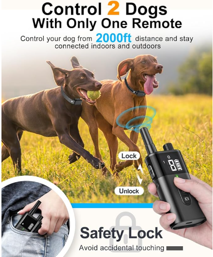 Anti Shock Dog Training Collar for 2 Dogs - Shopinapets Anti Shock Dog Training Collar for 2 Dogs Shopinapets #