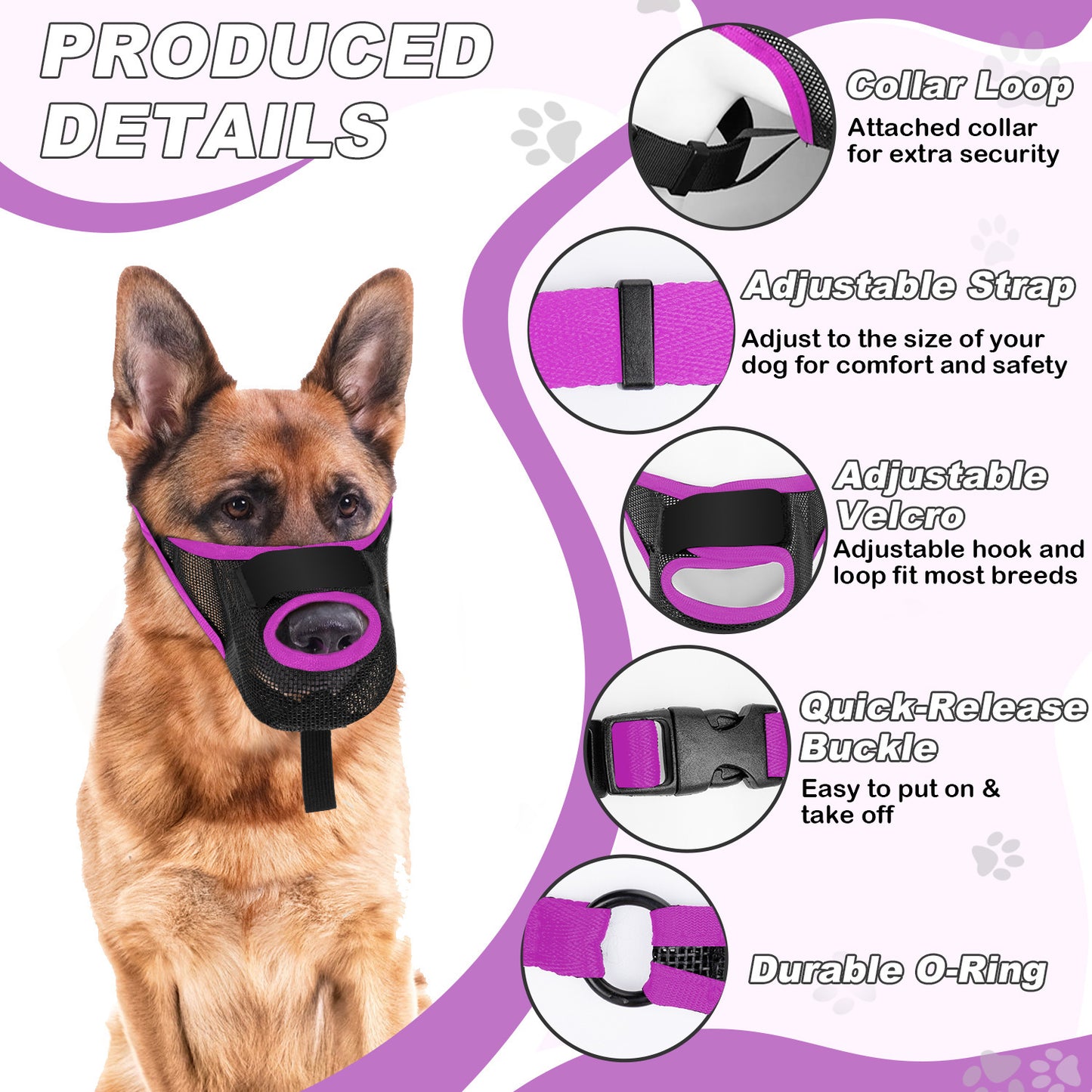 Breathable Mesh Dog Muzzle for Behavior Control: Prevents Barking, Biting, and Chewing - Shopinapets Breathable Mesh Dog Muzzle for Behavior Control: Prevents Barking, Biting, and Chewing Shopinapets #