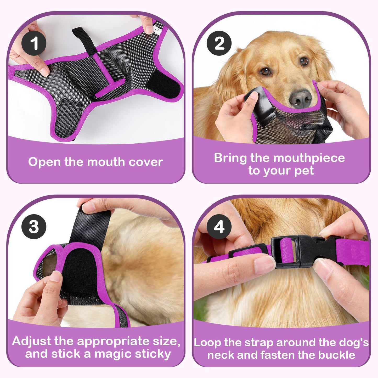 Breathable Mesh Dog Muzzle for Behavior Control: Prevents Barking, Biting, and Chewing - Shopinapets Breathable Mesh Dog Muzzle for Behavior Control: Prevents Barking, Biting, and Chewing Shopinapets #