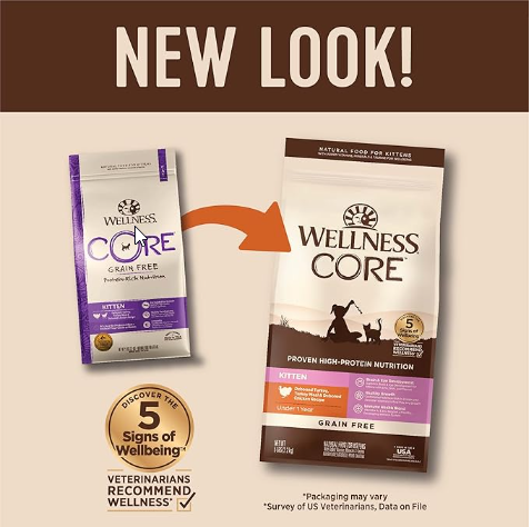 CORE+ Wholesome Grains Salmon & Rice High-Protein Cat Food, Prebiotic Coating, 5 lbs - Shopinapets CORE+ Wholesome Grains Salmon & Rice High-Protein Cat Food, Prebiotic Coating, 5 lbs Shopinapets #
