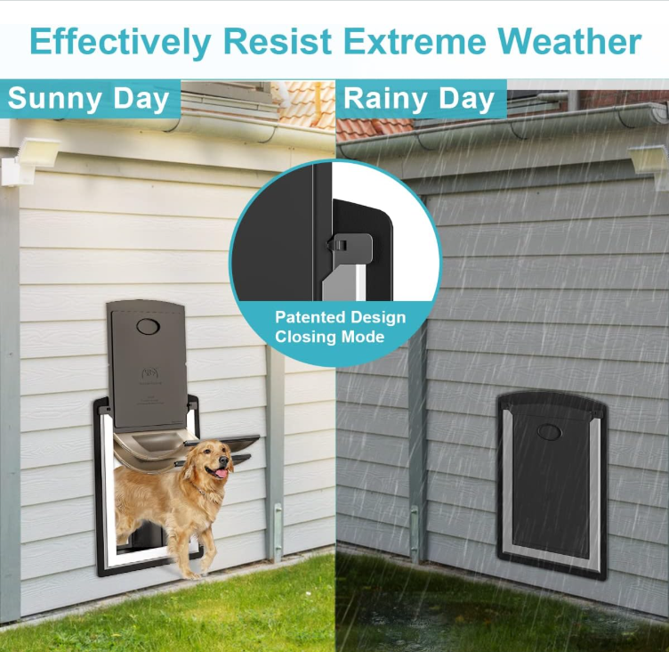 Classic macher Aluminum Heavy Duty Dog Door for Large Breeds - Shopinapets Classic macher Aluminum Heavy Duty Dog Door for Large Breeds Shopinapets #