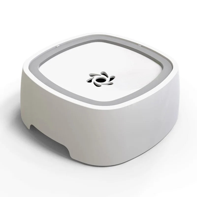 White water bowl with gray accent on top.