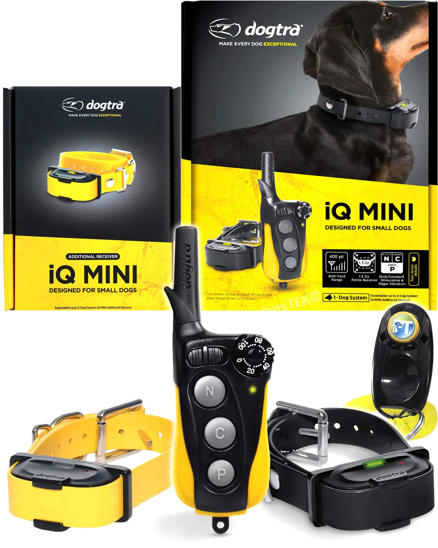 Dogtra IQ Mini 2-Dogs Remote Dog Training System for Smaller Dogs - 400 Yard Range - Shopinapets Dogtra IQ Mini 2-Dogs Remote Dog Training System for Smaller Dogs - 400 Yard Range Shopinapets #