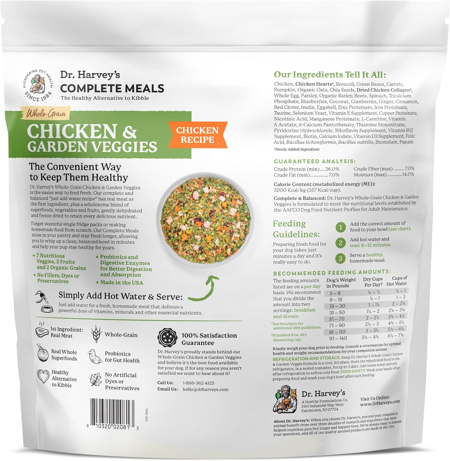 Dr. Harveys Chicken & Garden Veggies Dog Food -Freeze-Dried Chicken - Shopinapets Dr. Harveys Chicken & Garden Veggies Dog Food -Freeze-Dried Chicken Shopinapets #