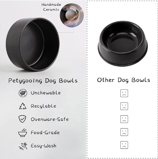 ElevateCeramic Pet Bowl with Wood Stand - Single 28.7OZ - Shopinapets ElevateCeramic Pet Bowl with Wood Stand - Single 28.7OZ Shopinapets #