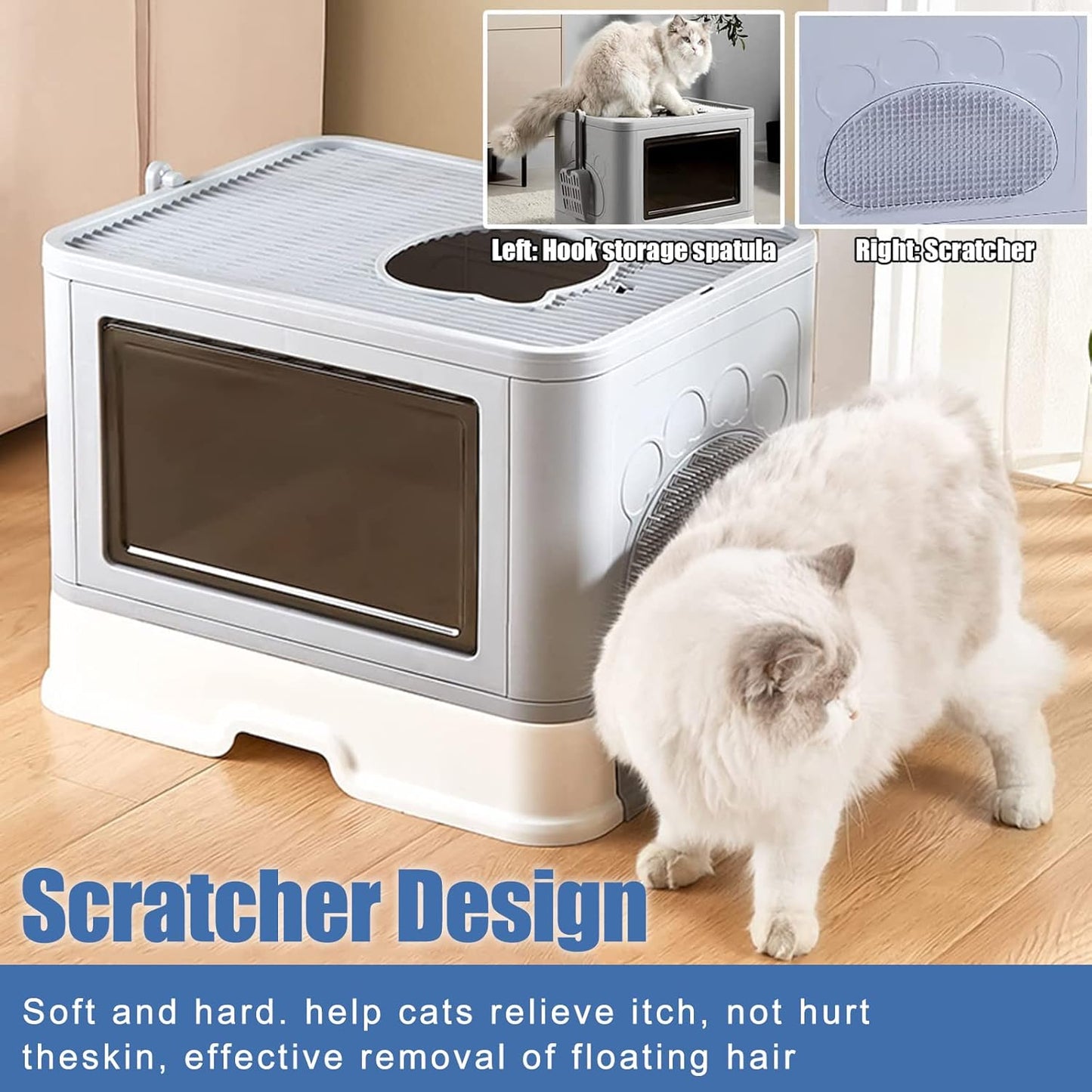 Fully Closed Top Entry Odor Proof Cat Litter Basin - Shopinapets Fully Closed Top Entry Odor Proof Cat Litter Basin Shopinapets #
