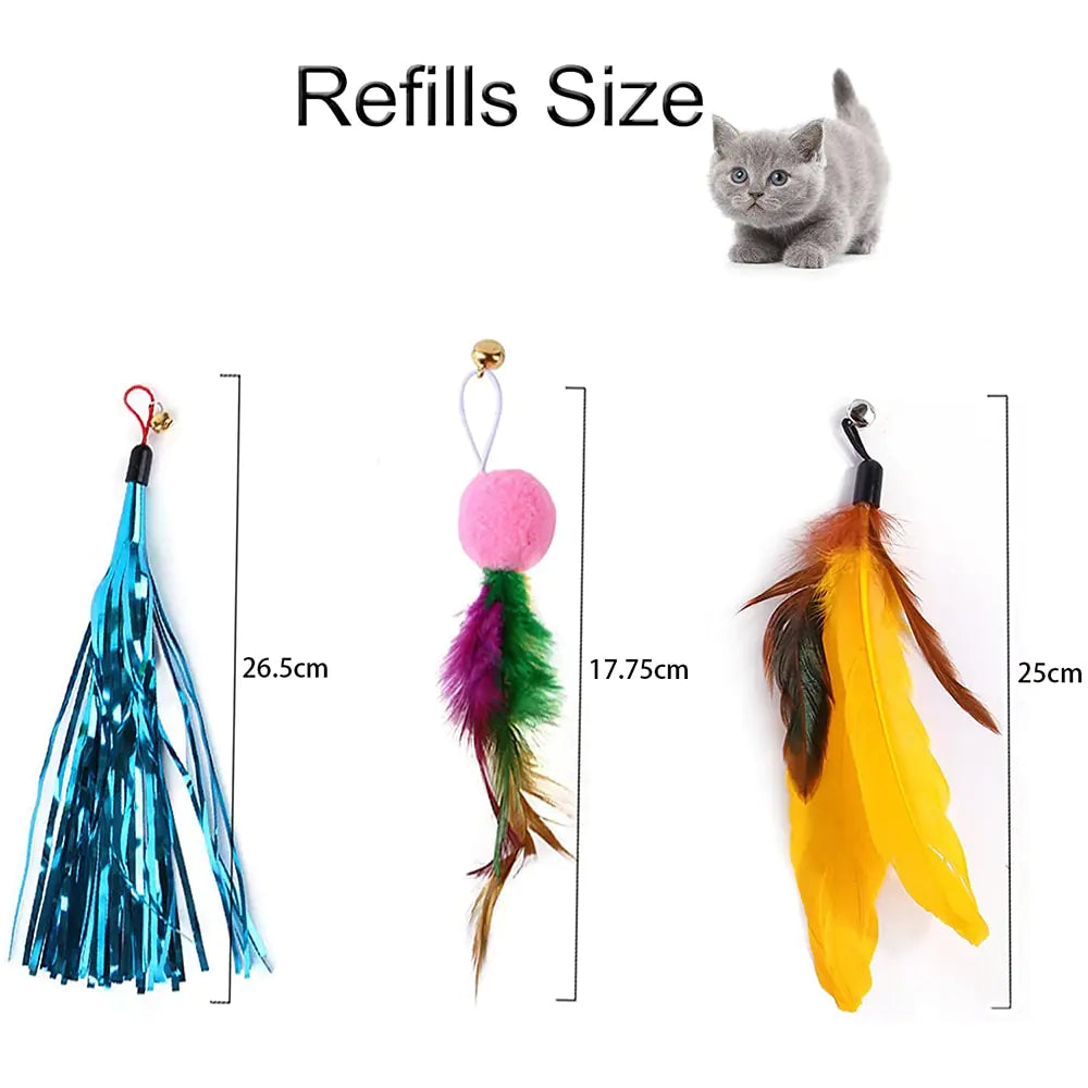 Indoor Cat Feather Frenzy Toy - Shopinapets Indoor Cat Feather Frenzy Toy Shopinapets #