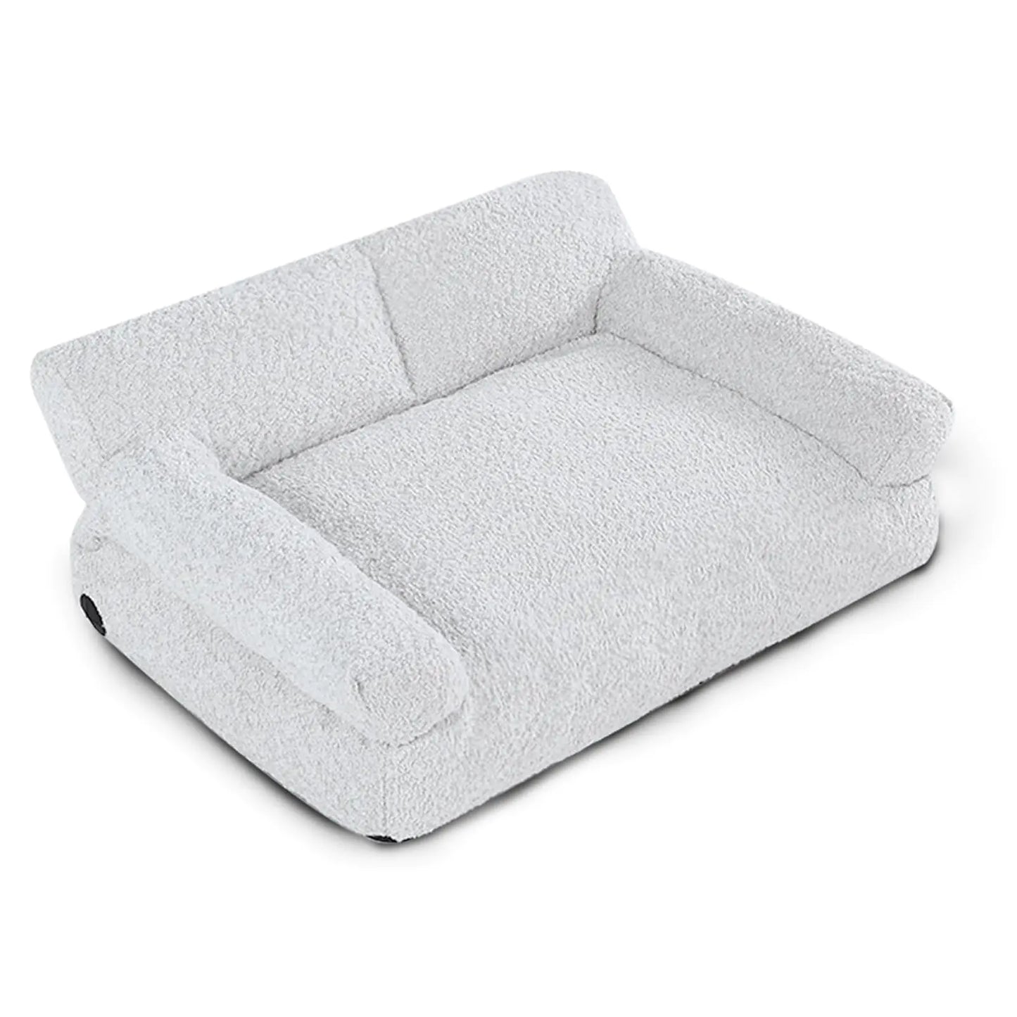 Gray inflatable sofa on a white background