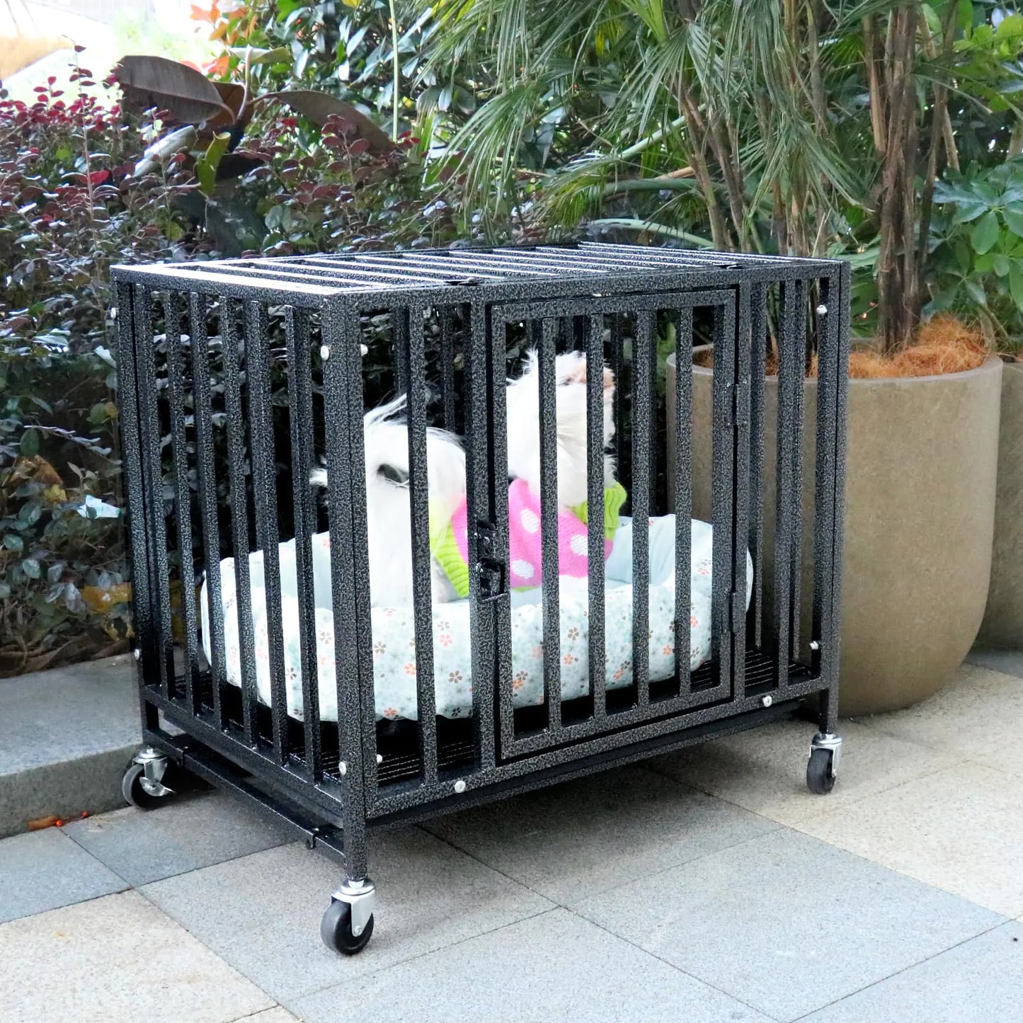 Loonpon Dog Crates are heavy-duty, metal double-door dog kennels designed for small dogs under 25 lbs. - Shopinapets This crate is designed for ultimate durability and safety. Featuring two doors for easy access, it's the perfect kennel for small dogs that weigh less than 25 pounds. Loonpon Dog Crates for Small Dogs Under 25lbs Heavy Duty - Shopinapets Shopinapets #