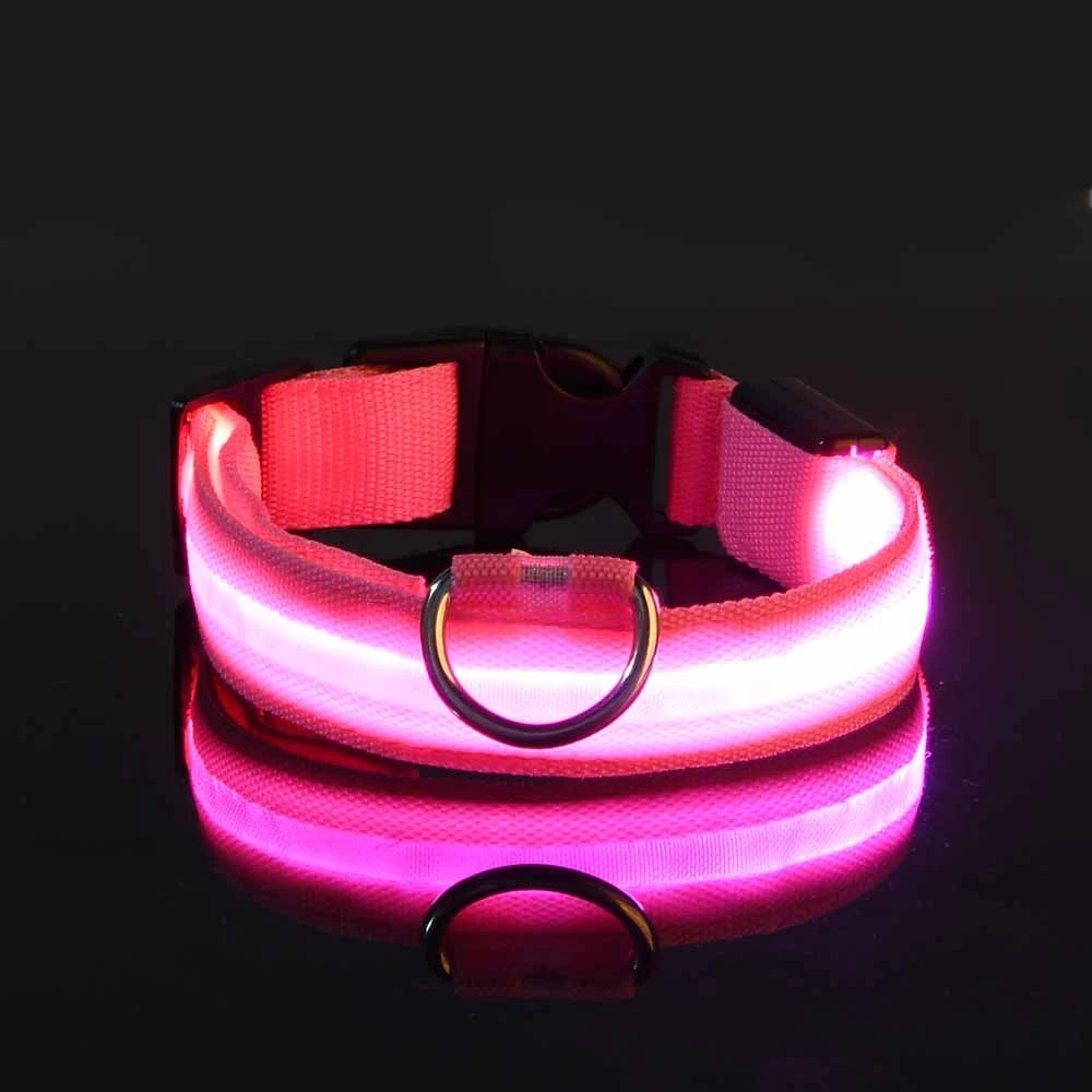 Luminous Dog Leash - Night Safety Flashing Glow - Shopinapets This nylon leash ensures your dog's safety without any highly concerned chemicals. The basic collar design is suitable for all dogs, making it a reliable and practical choice. Luminous Dog Leash - Night Safety Flashing Glow Shopinapets #