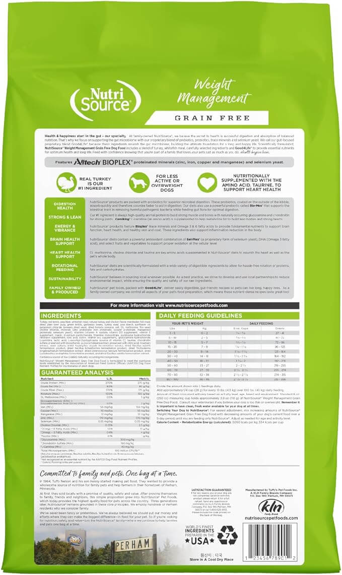 Nutrisource Grain Free ( Turkey ) Weight Management Dog Food 5Lb - Shopinapets Nutrisource Grain Free ( Turkey ) Weight Management Dog Food 5Lb Shopinapets #
