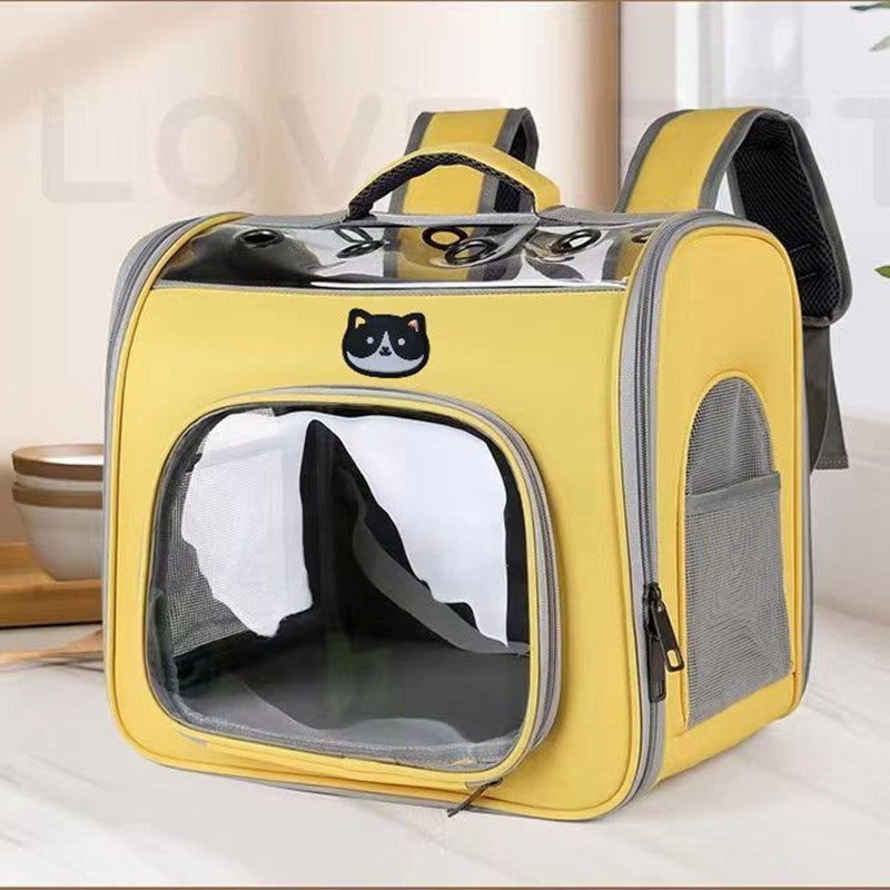 Outdoor Portable See Through Breathable Portable Large Space Pet Bag - Shopinapets Outdoor Portable See Through Breathable Portable Large Space Pet Bag Shopinapets #