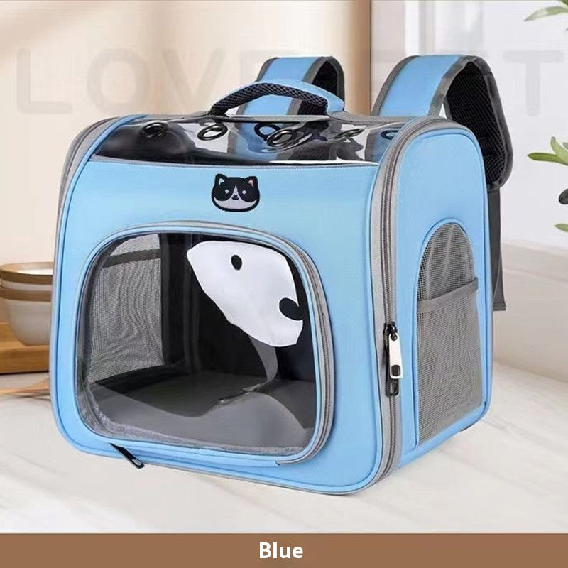Outdoor Portable See Through Breathable Portable Large Space Pet Bag - Shopinapets Outdoor Portable See Through Breathable Portable Large Space Pet Bag Shopinapets #