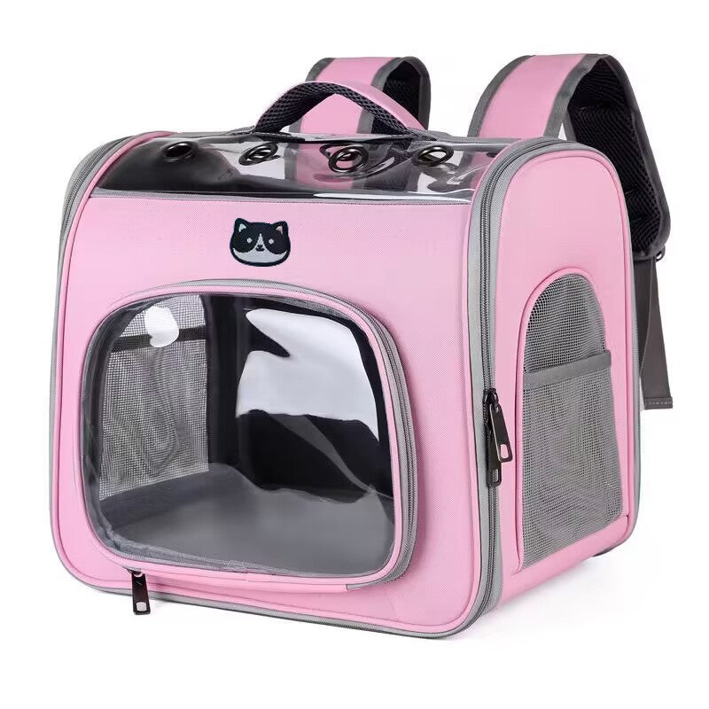 Outdoor Portable See Through Breathable Portable Large Space Pet Bag - Shopinapets Outdoor Portable See Through Breathable Portable Large Space Pet Bag Shopinapets #