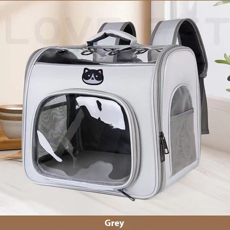 Outdoor Portable See Through Breathable Portable Large Space Pet Bag - Shopinapets Outdoor Portable See Through Breathable Portable Large Space Pet Bag Shopinapets #