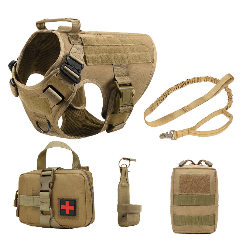 Outdoor Tactics Five-piece Training Dog Harness - Shopinapets Outdoor Tactics Five-piece Training Dog Harness Shopinapets #