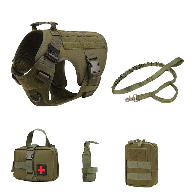 Outdoor Tactics Five-piece Training Dog Harness - Shopinapets Outdoor Tactics Five-piece Training Dog Harness Shopinapets #