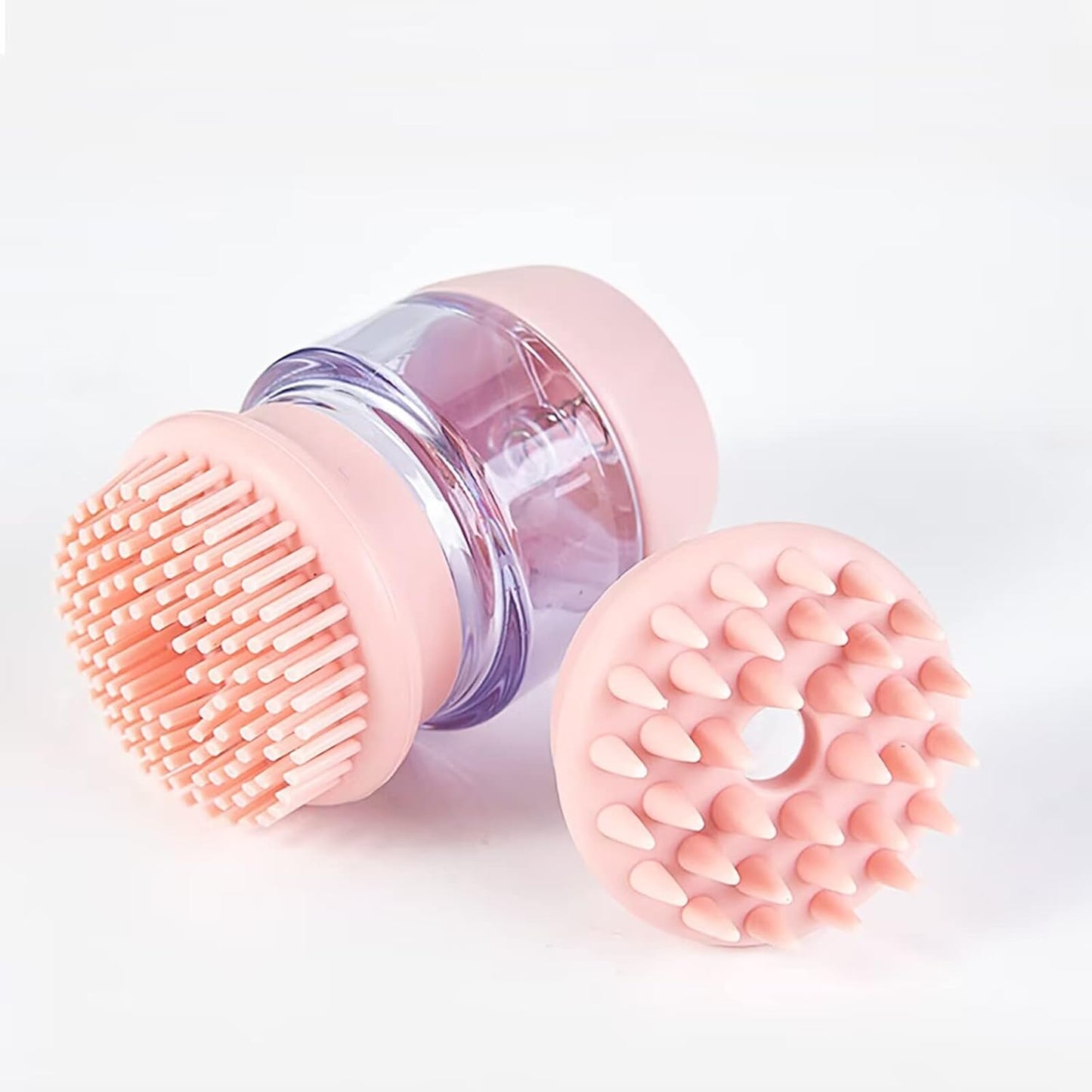 Pet Bath Brush - Silicone Grooming Brush with Shampoo Dispenser, Double Brush Head - Shopinapets Pet Bath Brush - Silicone Grooming Brush with Shampoo Dispenser, Double Brush Head Shopinapets #
