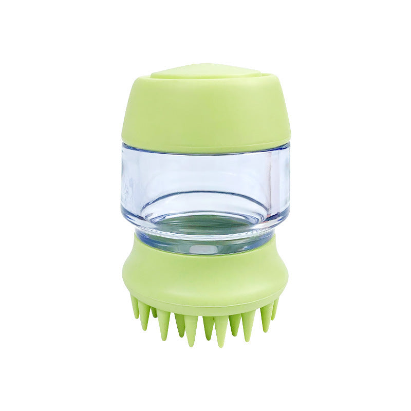 Pet Bath Brush - Silicone Grooming Brush with Shampoo Dispenser, Double Brush Head - Shopinapets Pet Bath Brush - Silicone Grooming Brush with Shampoo Dispenser, Double Brush Head Shopinapets #