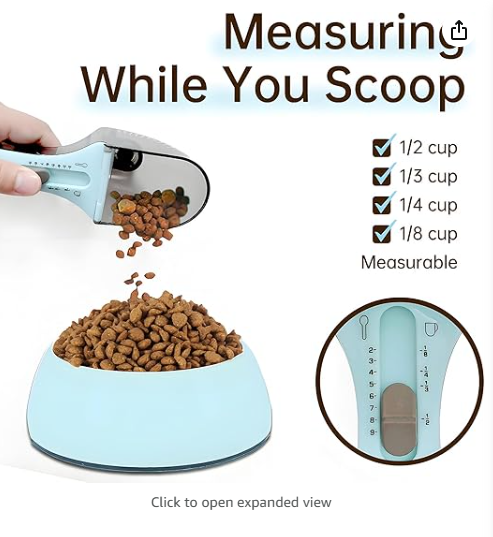 Pet Food Scoop 1/2C Dog Food Scoop - Shopinapets Pet Food Scoop 1/2C Dog Food Scoop Shopinapets #