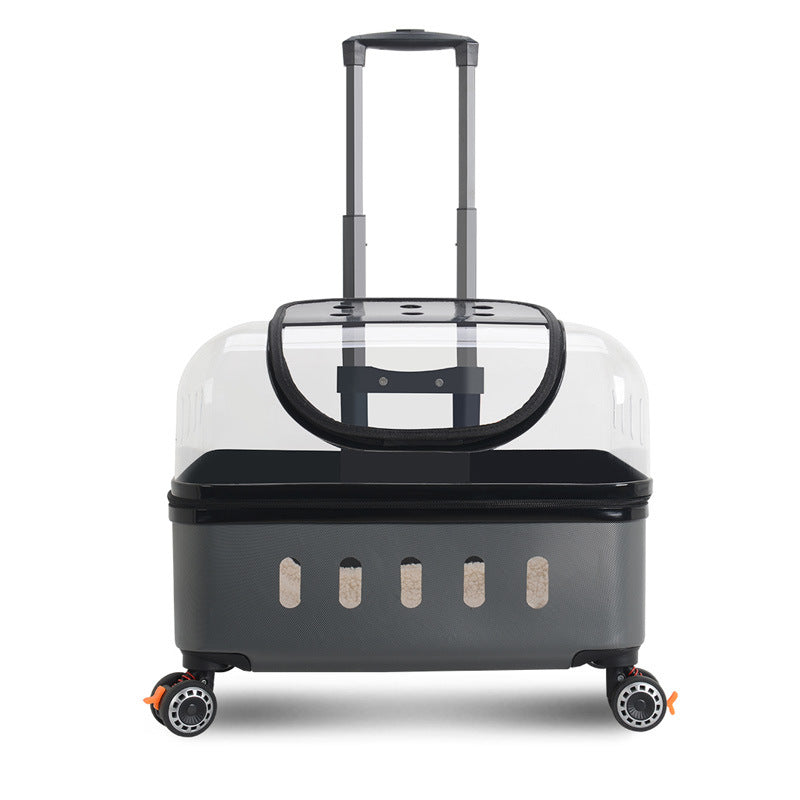 Pet Travel Trolley Bag with Universal Wheels for Outdoor Adventures - Large Capacity and Breathable Design - Shopinapets Pet Travel Trolley Bag with Universal Wheels for Outdoor Adventures - Large Capacity and Breathable Design Shopinapets #