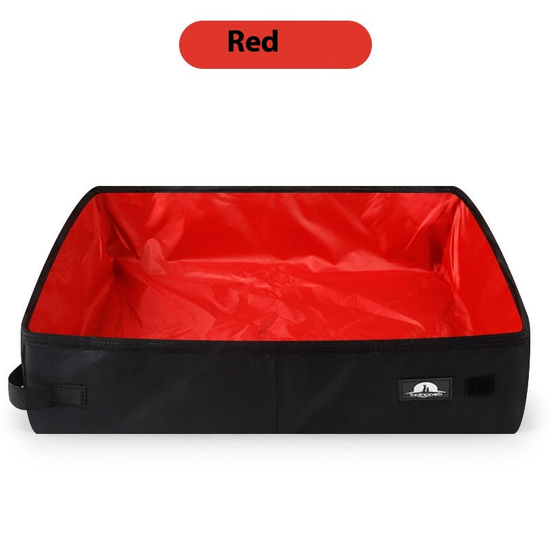 Portable Foldable Litter Box Waterproof Oxford Cloth - Shopinapets Portable Foldable Litter Box Waterproof Oxford Cloth Shopinapets #