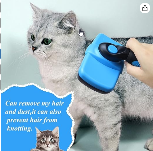 Self Cleaning Slicker Brush for Dogs & Cat - Shopinapets Self Cleaning Slicker Brush for Dogs & Cat Shopinapets #