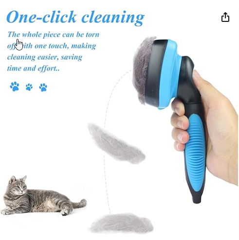 Self Cleaning Slicker Brush for Dogs & Cat - Shopinapets Self Cleaning Slicker Brush for Dogs & Cat Shopinapets #