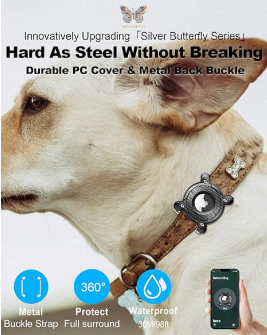 Sichy Waterproof AirTag Dog Collar Holder for Dog Collar - Hard TPU Full Protection - For GPS Tracker - Shopinapets Sichy Waterproof AirTag Dog Collar Holder for Dog Collar - Hard TPU Full Protection - For GPS Tracker Shopinapets #