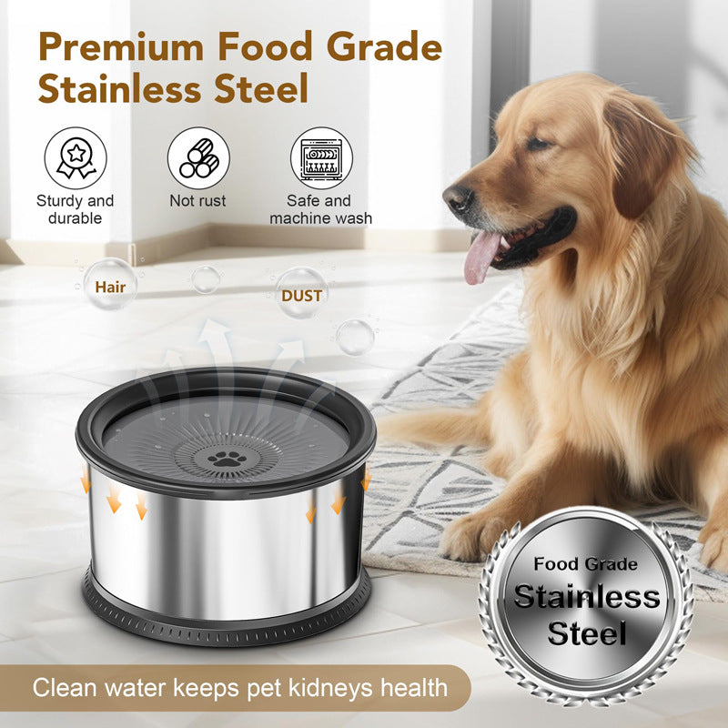 Stainless Steel Non-slip Pet Water Bowl with Large Capacity and Splash-proof Design - Shopinapets Stainless Steel Non-slip Pet Water Bowl with Large Capacity and Splash-proof Design Shopinapets #