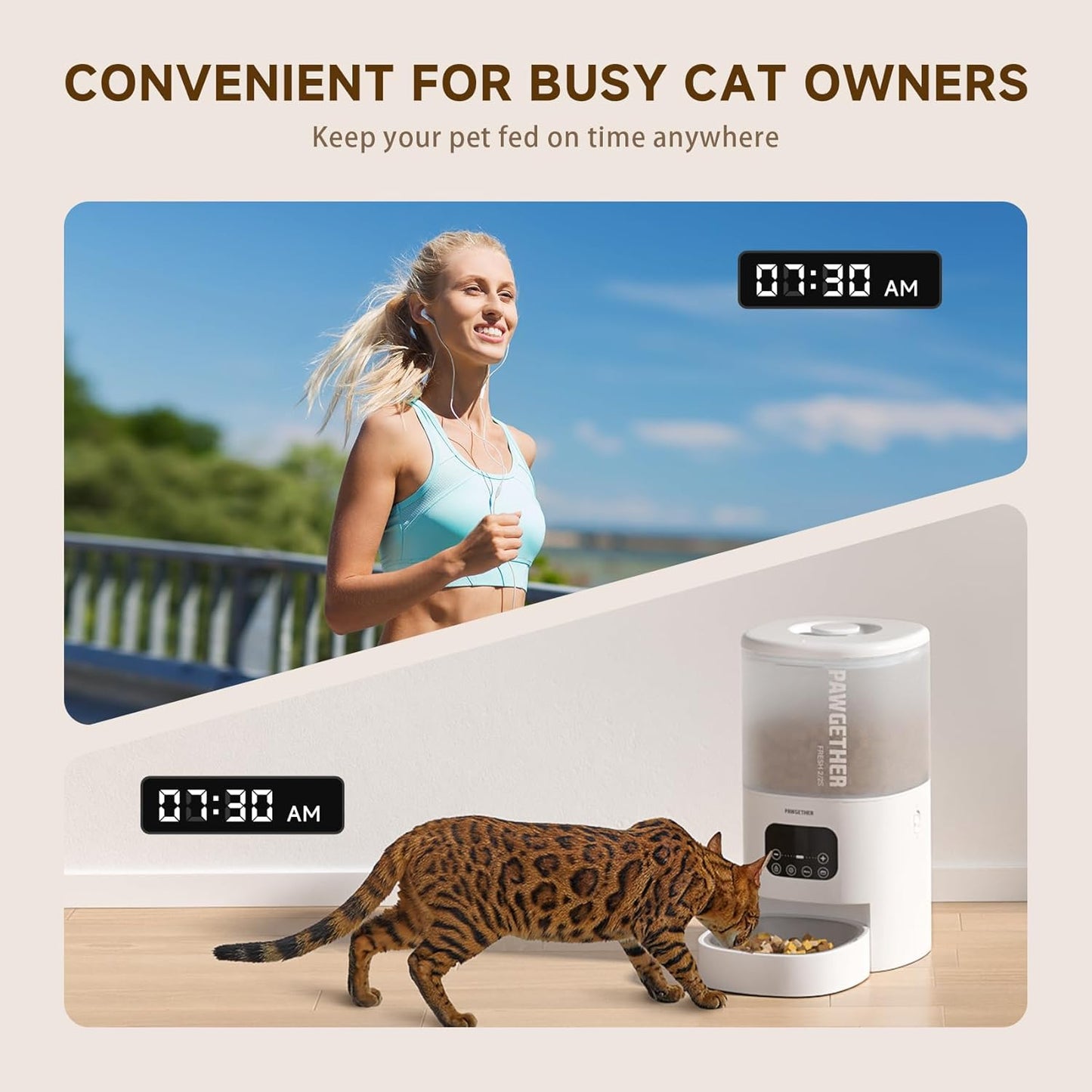 The PAWGETHERยฎ Automatic Cat Feeder is a 4L timed, dual-power automatic dog feeder that is easy to clean and suitable for kibble - Shopinapets The PAWGETHERยฎ Automatic Cat Feeder is a 4L timed, dual-power automatic dog feeder that is easy to clean and suitable for kibble Shopinapets #