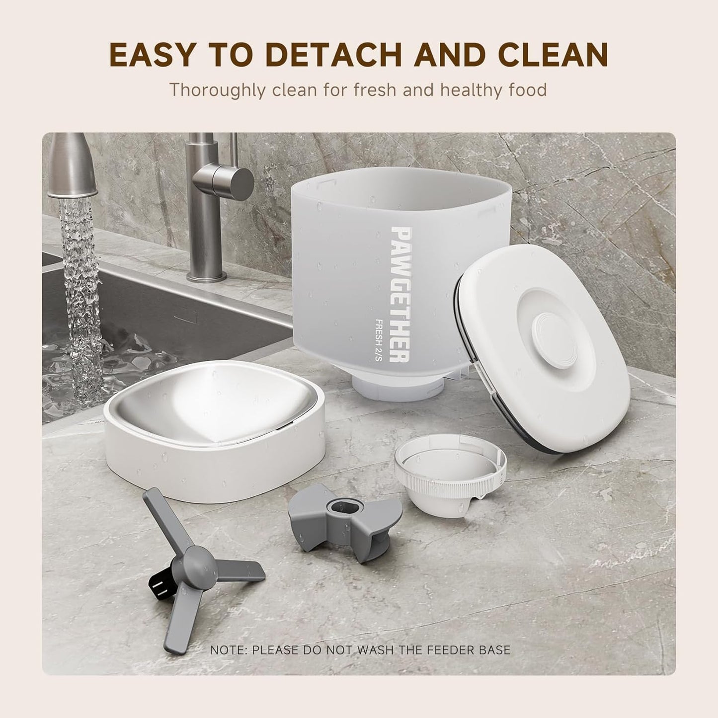 The PAWGETHERยฎ Automatic Cat Feeder is a 4L timed, dual-power automatic dog feeder that is easy to clean and suitable for kibble - Shopinapets The PAWGETHERยฎ Automatic Cat Feeder is a 4L timed, dual-power automatic dog feeder that is easy to clean and suitable for kibble Shopinapets #