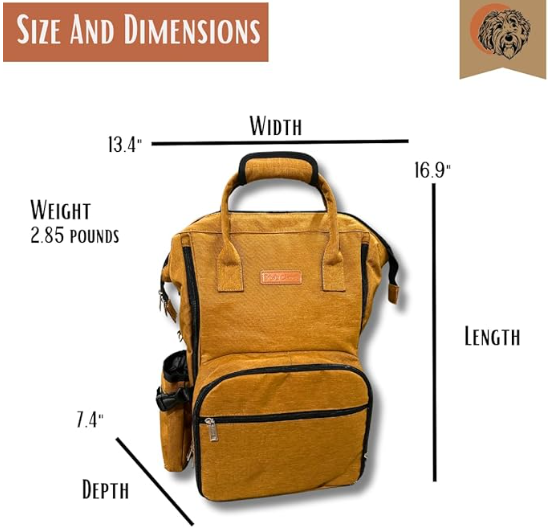 Titos Closet Dog Travel Bag – Includes Accessories 2-Pack Bowls for Dogs 2 Pet Food Containers Treat Bag - Shopinapets Titos Closet Dog Travel Bag – Includes Accessories 2-Pack Bowls for Dogs 2 Pet Food Containers Treat Bag Shopinapets #