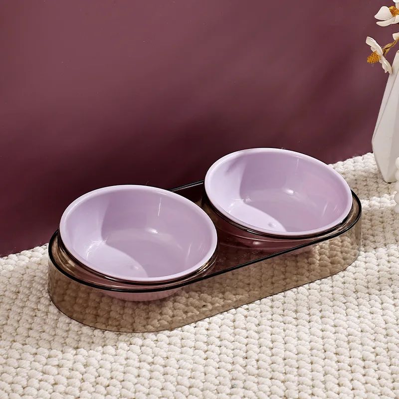 Transparent Dual Cat Bowl for Drinking and Eating - Suitable for Cats - Shopinapets Transparent Dual Cat Bowl for Drinking and Eating - Suitable for Cats Shopinapets #