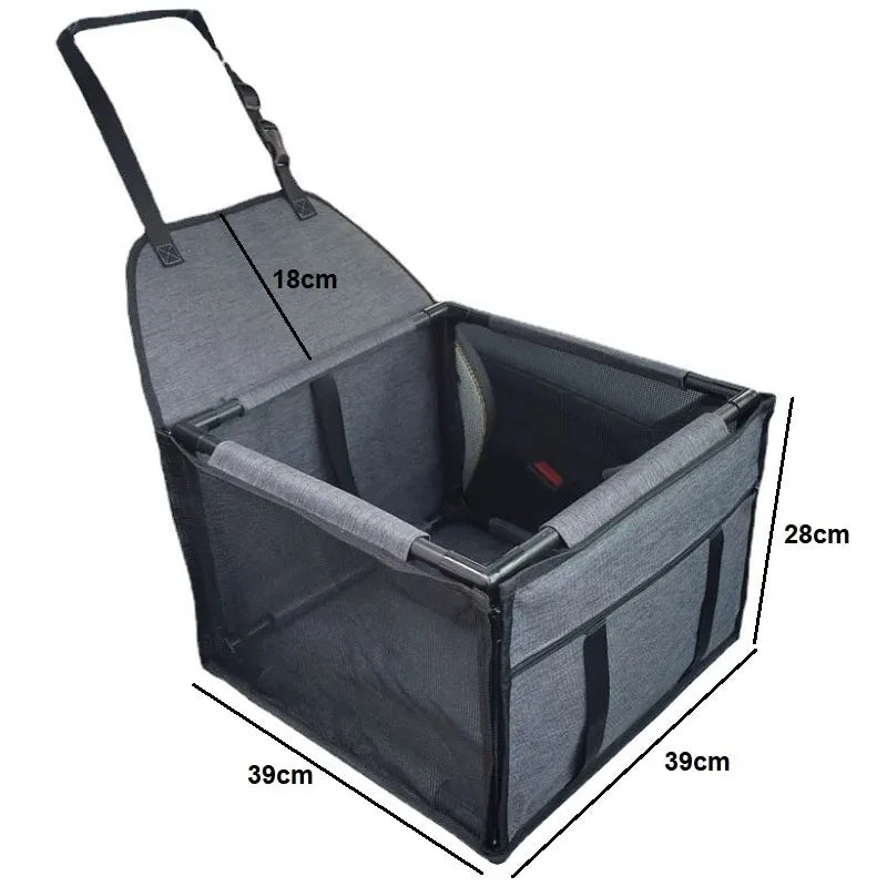 Travel Dog Car Seat - Waterproof Pet Dog Carriers Bag - Shopinapets Dog Car Seat made with a waterproof and durable 900D Oxford and PVC material, this Pet Dog Car Seat is the perfect travel accessory for both cats and dogs. Designed to fit universal dog breeds, it measures 39*39*27cm and includes important safety features for your beloved pet. Travel Dog Car Seat - Waterproof Pet Dog Carriers Bag Shopinapets #