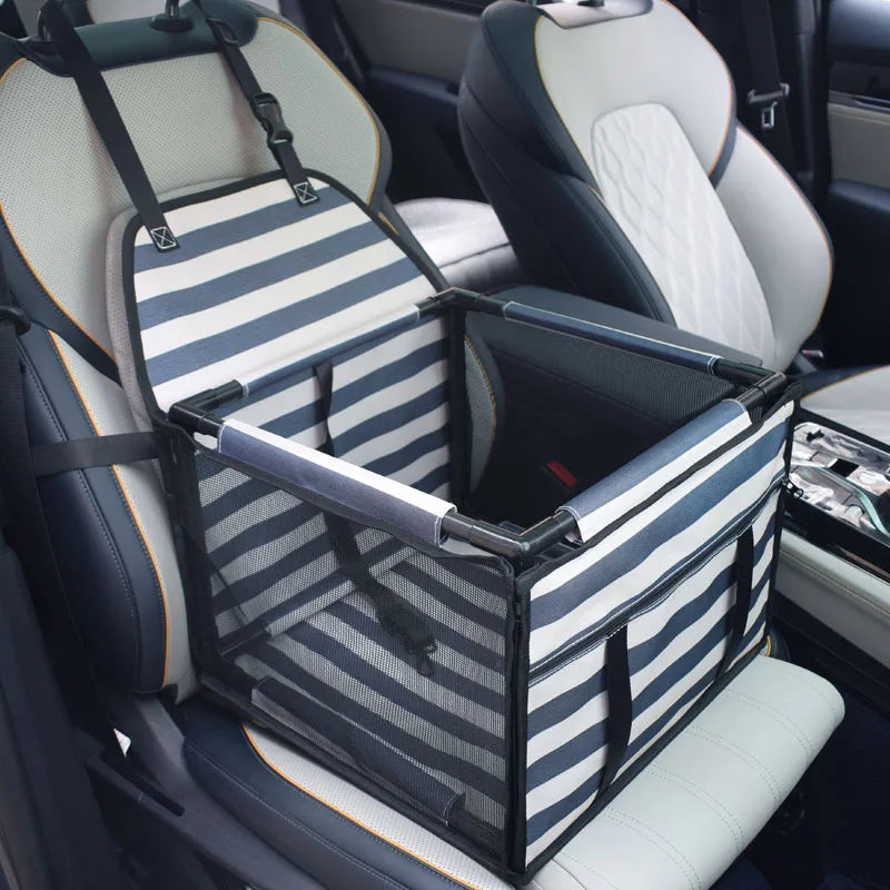 Travel Dog Car Seat - Waterproof Pet Dog Carriers Bag - Shopinapets Dog Car Seat made with a waterproof and durable 900D Oxford and PVC material, this Pet Dog Car Seat is the perfect travel accessory for both cats and dogs. Designed to fit universal dog breeds, it measures 39*39*27cm and includes important safety features for your beloved pet. Travel Dog Car Seat - Waterproof Pet Dog Carriers Bag Shopinapets #